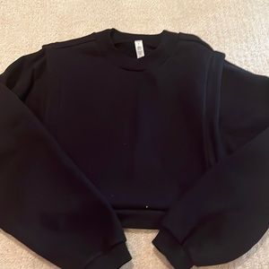 Alo yoga crop fresh cover up sweatshirt